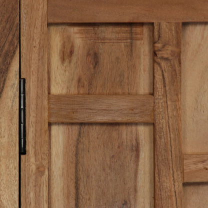 Sideboard Solid Acacia Wood 60x35x76 cm Brown - OLBRIT