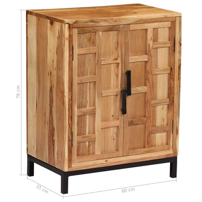 Sideboard Solid Acacia Wood 60x35x76 cm Brown - OLBRIT