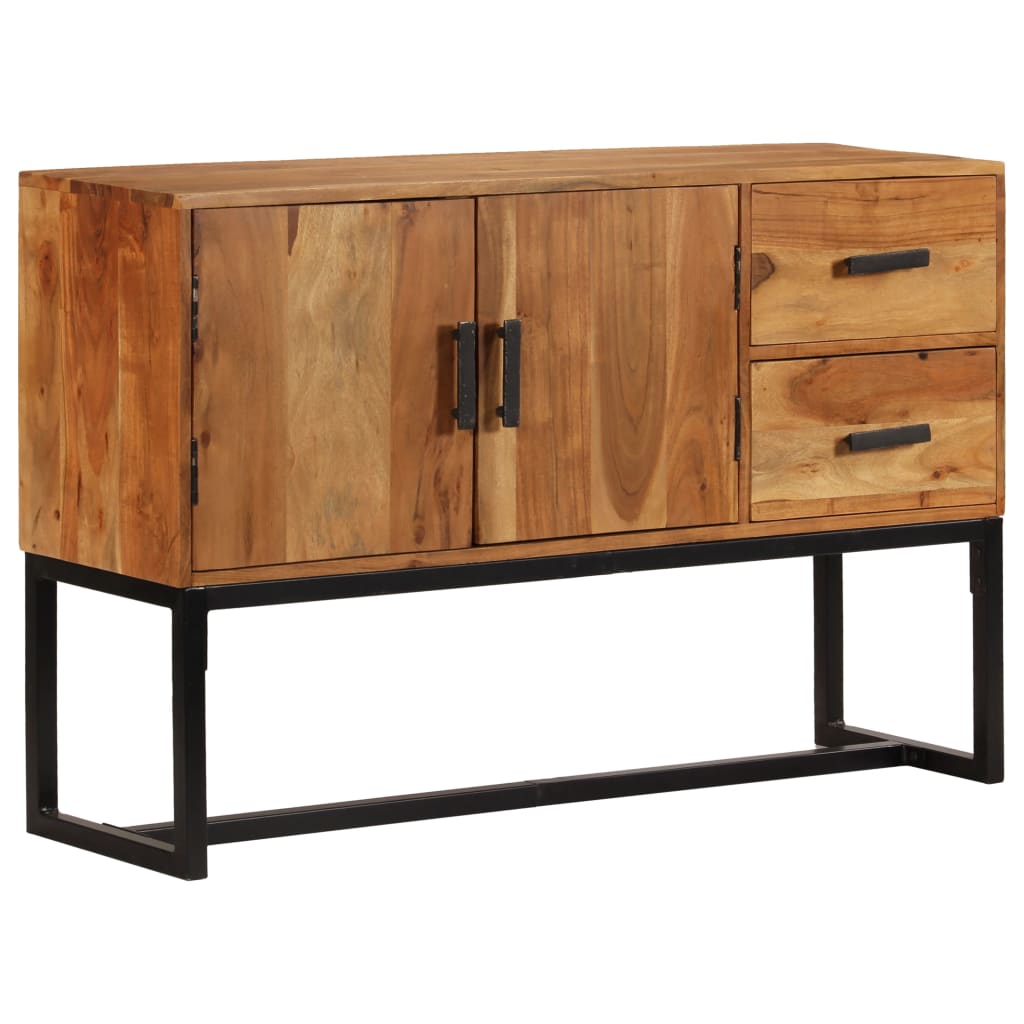 Sideboard Brown 110x30x70 cm Solid Wood Acacia - OLBRIT