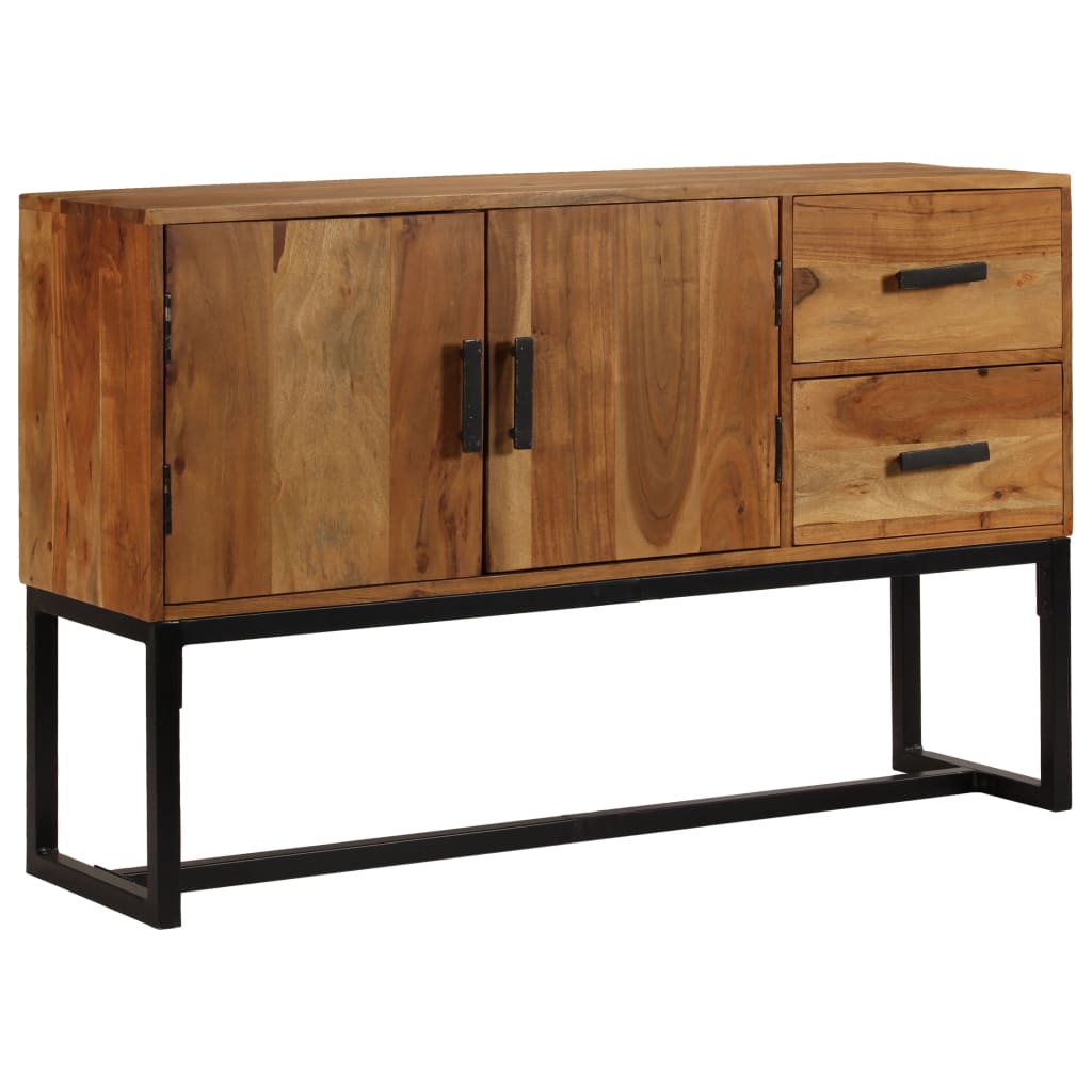Sideboard Brown 110x30x70 cm Solid Wood Acacia - OLBRIT