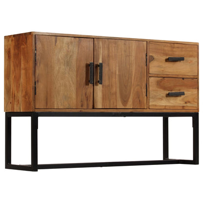 Sideboard Brown 110x30x70 cm Solid Wood Acacia - OLBRIT