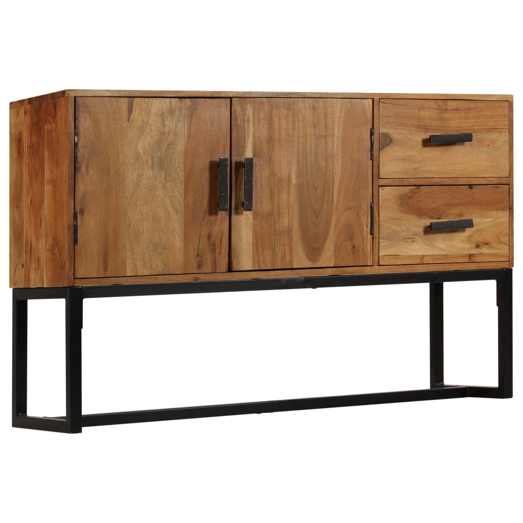 Sideboard Brown 110x30x70 cm Solid Wood Acacia - OLBRIT