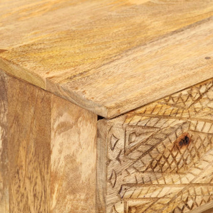 TV Cabinet Solid Mango Wood 110x30x40 cm - OLBRIT