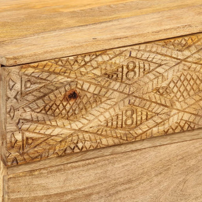 TV Cabinet Solid Mango Wood 110x30x40 cm - OLBRIT