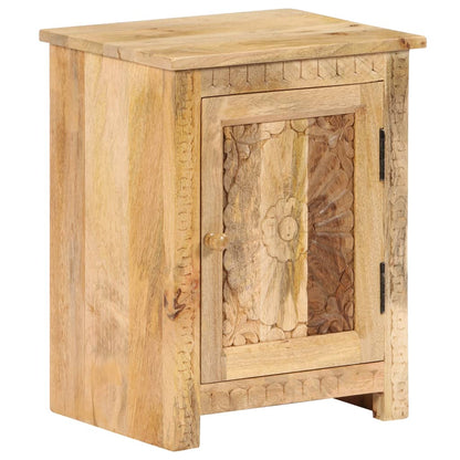 Bedside Table Solid Mango Wood 40x30x50 cm - OLBRIT