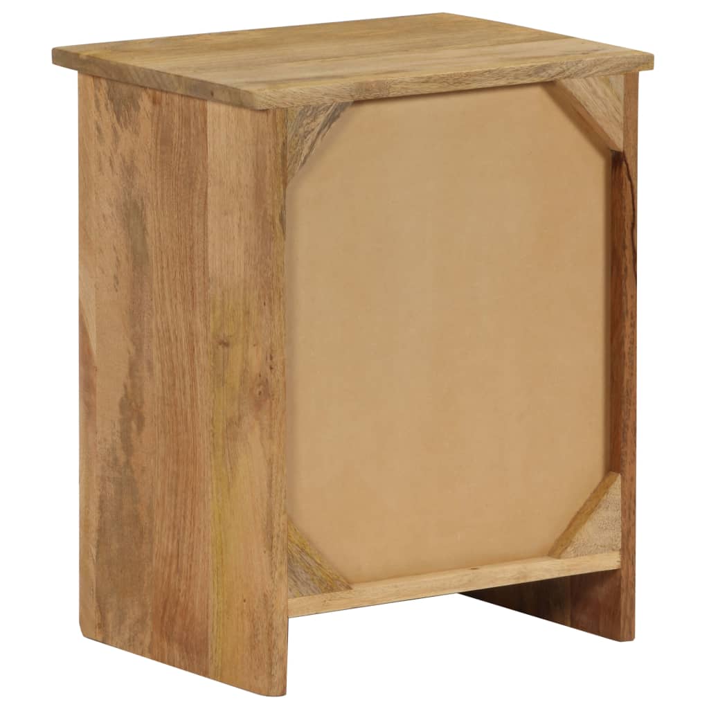 Bedside Table Solid Mango Wood 40x30x50 cm - OLBRIT