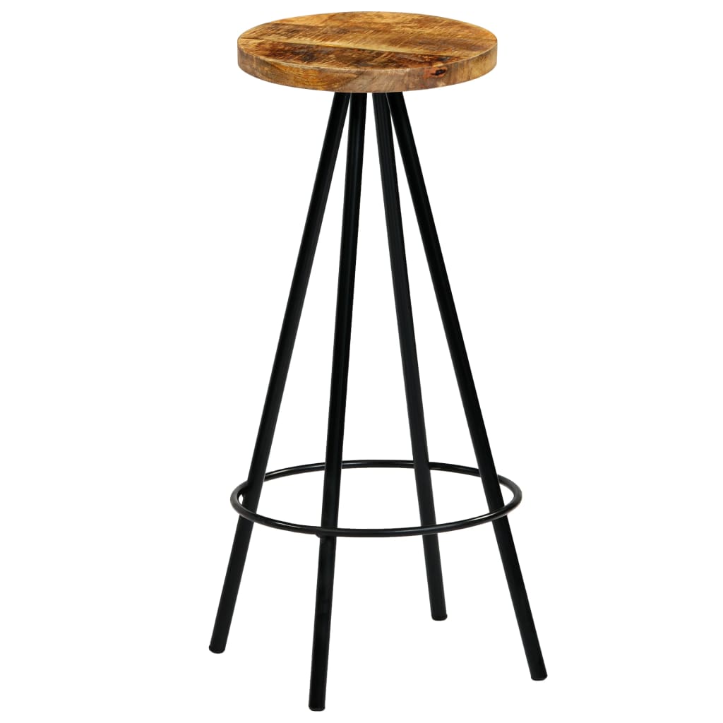 Bar Chairs 4 pcs Solid Mango Wood - OLBRIT