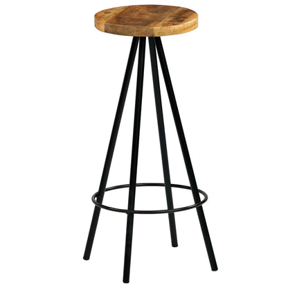 Bar Chairs 4 pcs Solid Mango Wood - OLBRIT