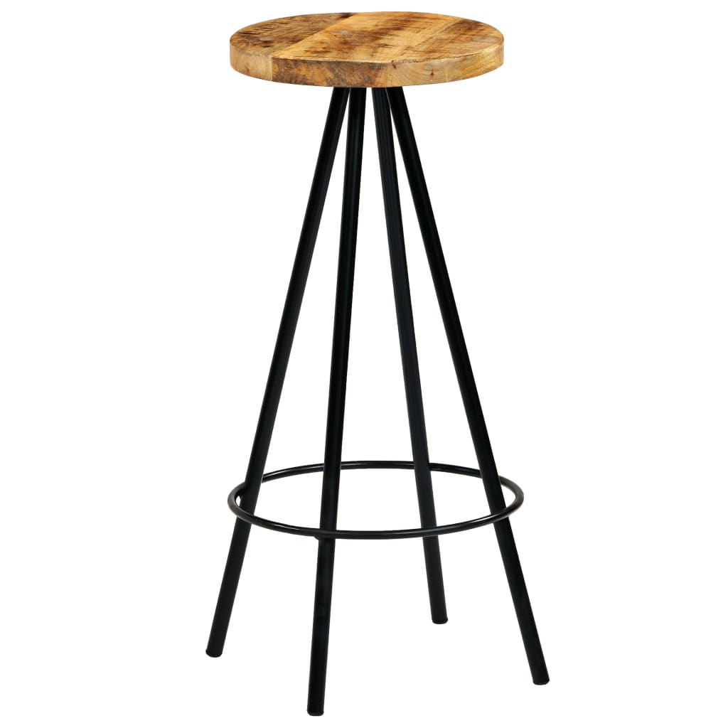 Bar Chairs 4 pcs Solid Mango Wood - OLBRIT