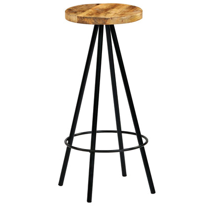 Bar Chairs 4 pcs Solid Mango Wood - OLBRIT