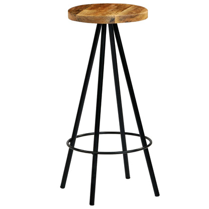 Bar Chairs 4 pcs Solid Mango Wood - OLBRIT