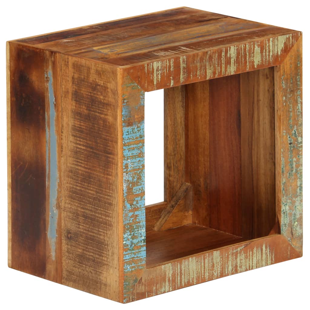 Stool 40x30x40 cm Solid Reclaimed Wood - OLBRIT