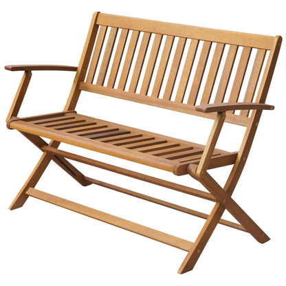 Garden Bench 120 cm Solid Acacia Wood - OLBRIT