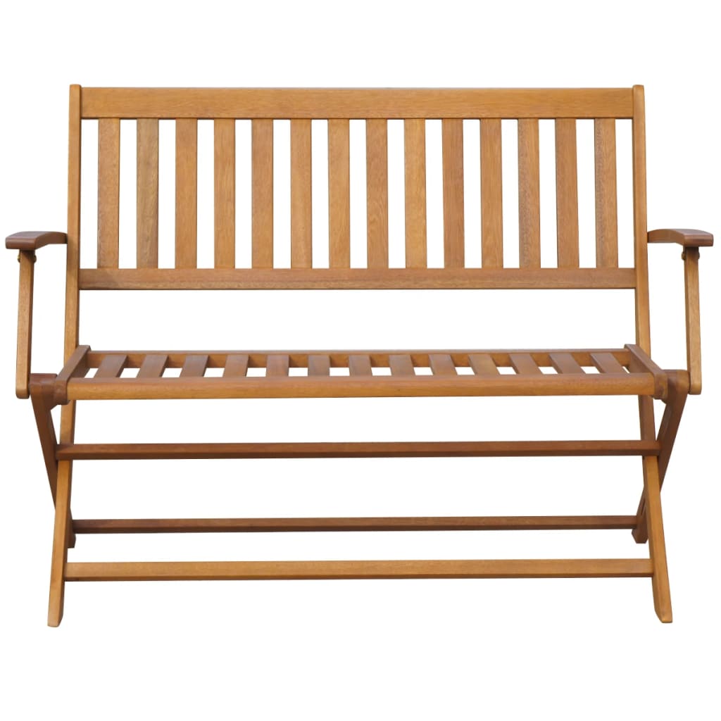 Garden Bench 120 cm Solid Acacia Wood - OLBRIT