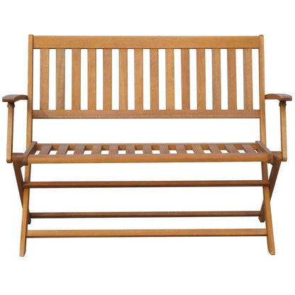 Garden Bench 120 cm Solid Acacia Wood - OLBRIT