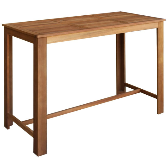 Bar Table Solid Acacia Wood 150x70x105 cm - OLBRIT