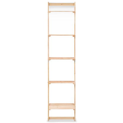 Ladder Wall Shelf Cedar Wood 41.5x30x176 cm - OLBRIT