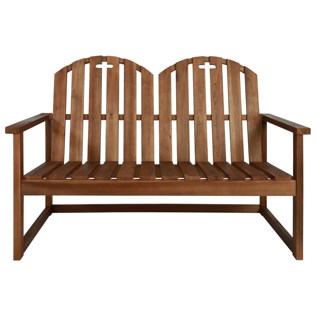 Garden Bench 110 cm Solid Acacia Wood - OLBRIT