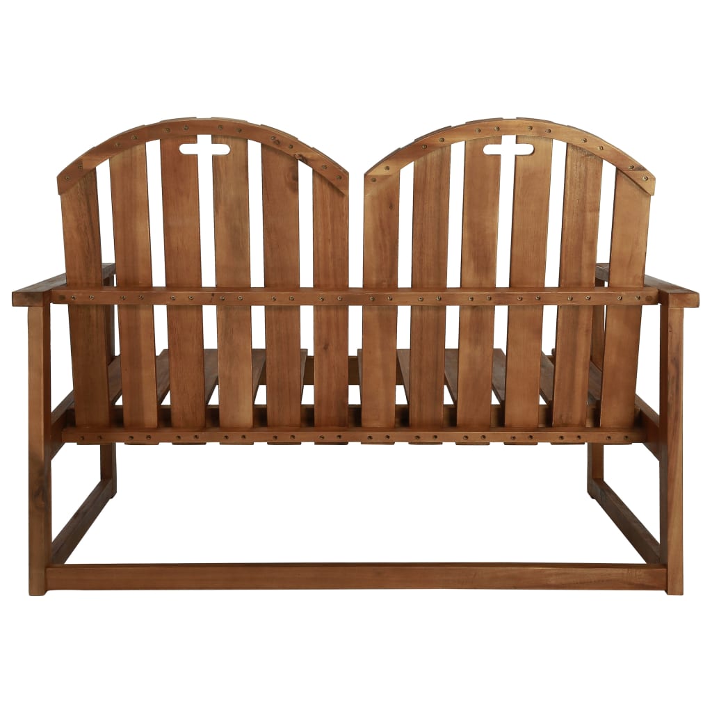 Garden Bench 110 cm Solid Acacia Wood - OLBRIT