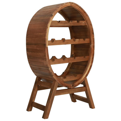 Wine Rack 13 Bottles Solid Acacia Wood - OLBRIT
