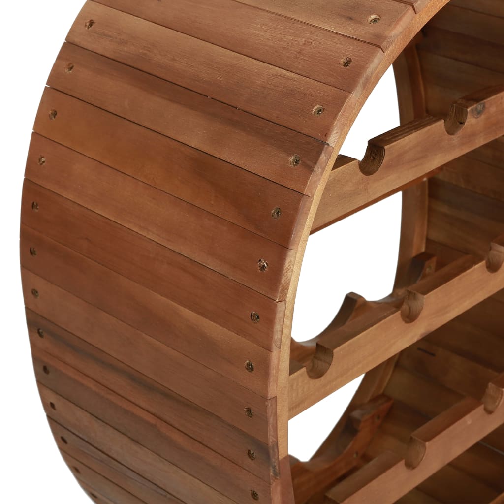 Wine Rack 13 Bottles Solid Acacia Wood - OLBRIT
