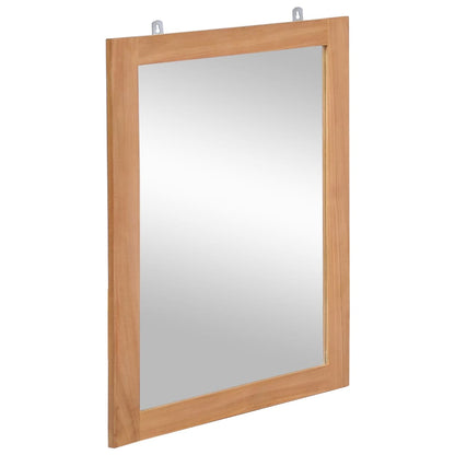 Wall Mirror Solid Teak 50x70 cm - OLBRIT