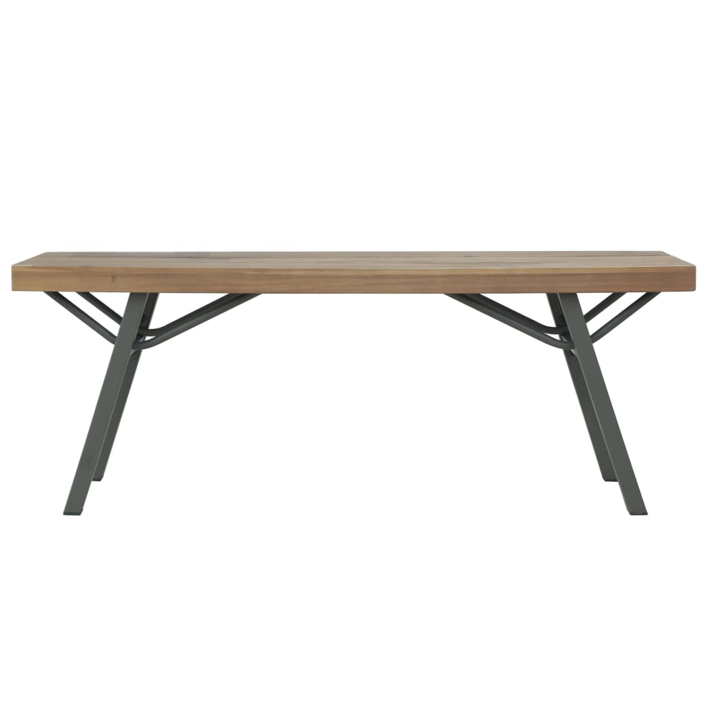 Garden Bench 120 cm Solid Acacia Wood - OLBRIT