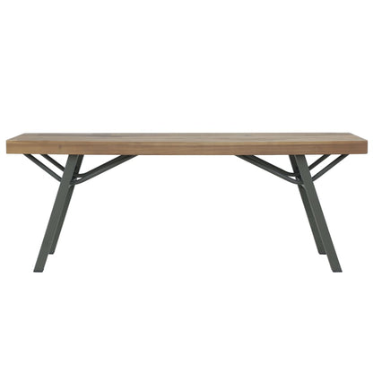 Garden Bench 120 cm Solid Acacia Wood - OLBRIT