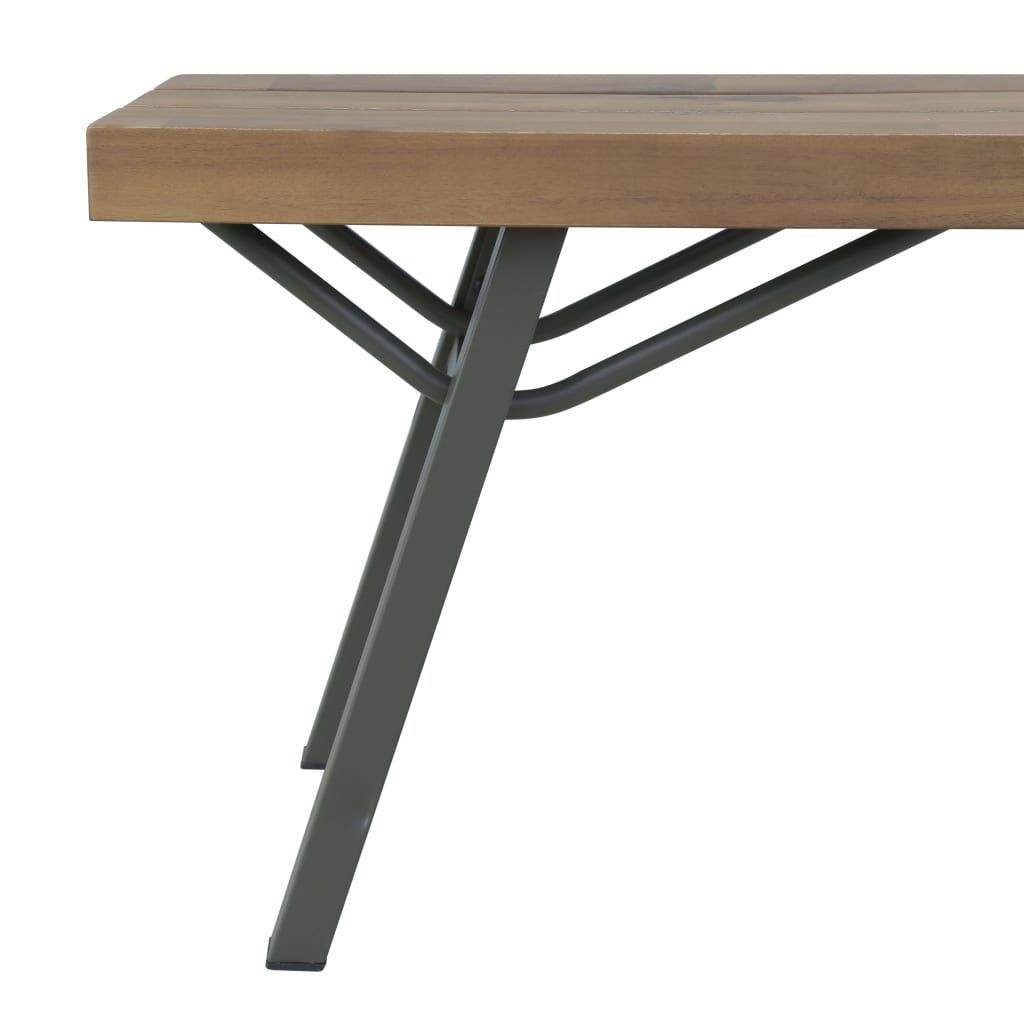 Garden Bench 120 cm Solid Acacia Wood - OLBRIT