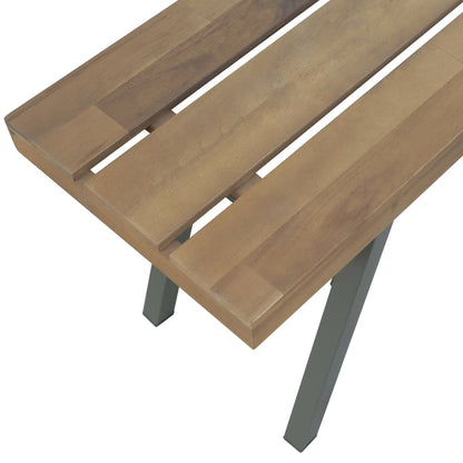 Garden Bench 120 cm Solid Acacia Wood - OLBRIT