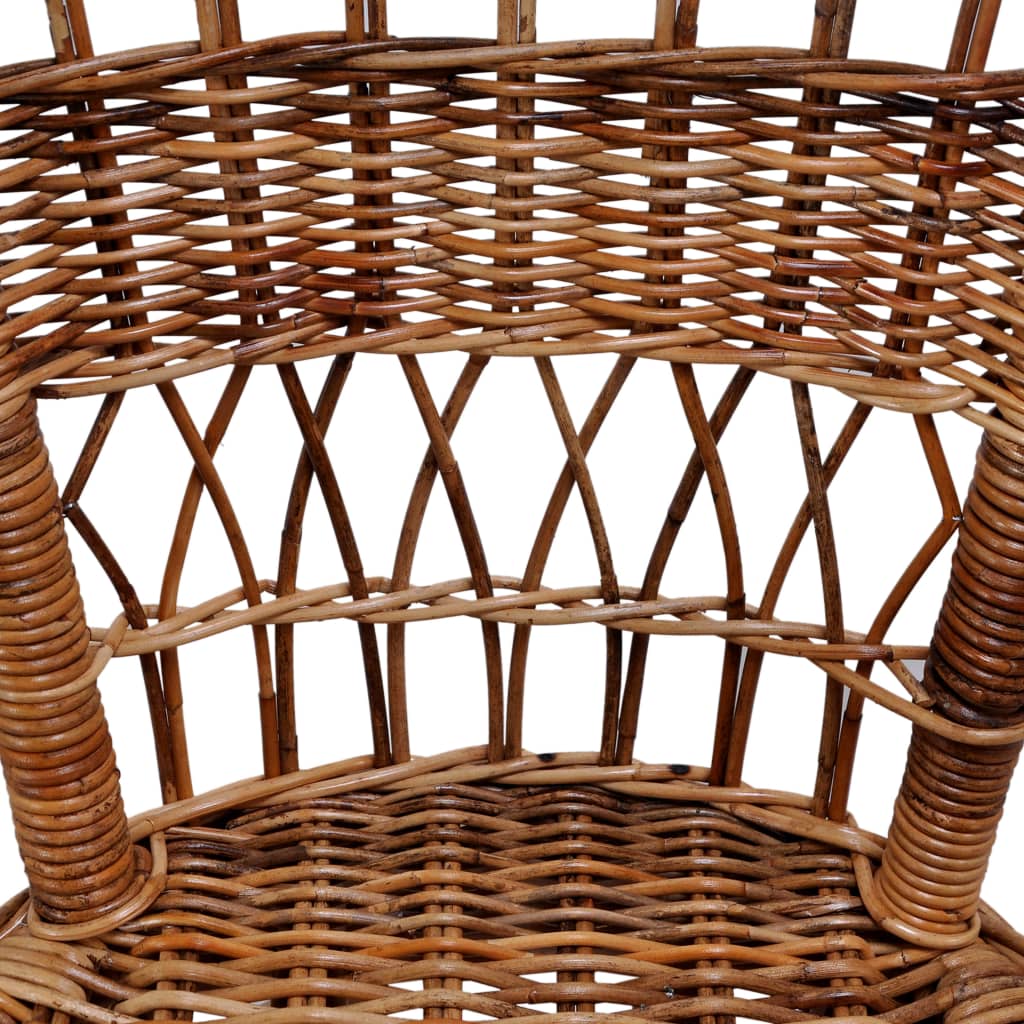 Outdoor Chair Natural Rattan Brown - OLBRIT