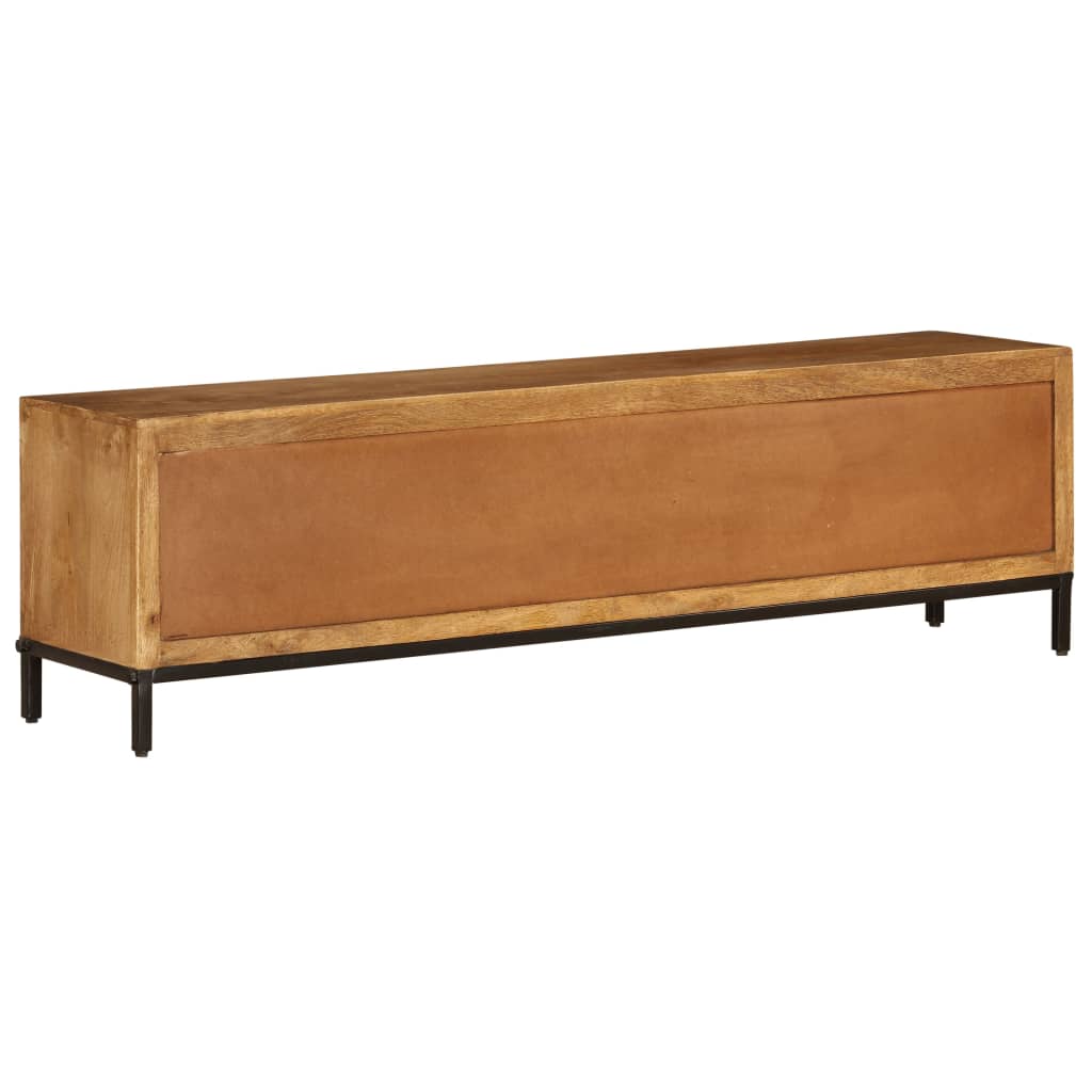 TV Cabinet Solid Mango Wood 140x30x40 cm - OLBRIT