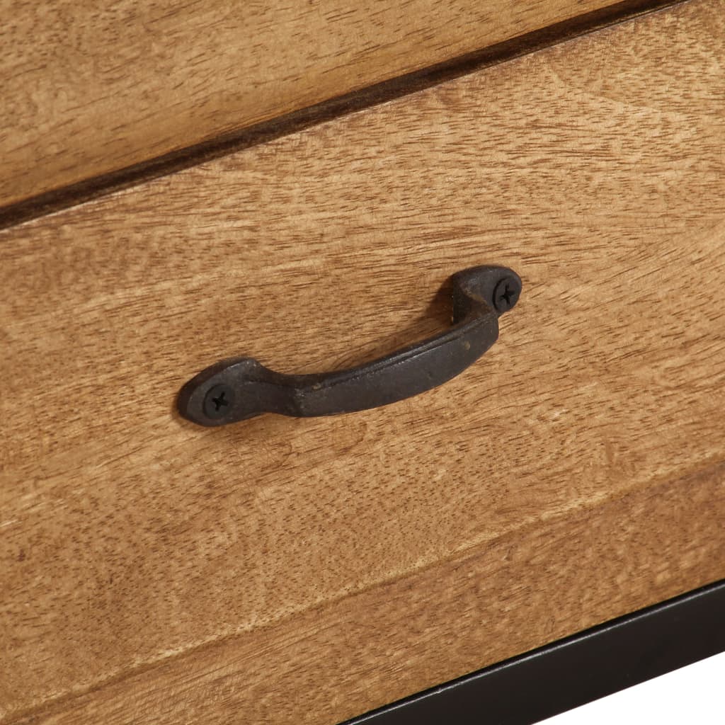 TV Cabinet Solid Mango Wood 140x30x40 cm - OLBRIT