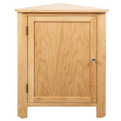 Corner Cabinet 59x45x80 cm Solid Oak Wood - OLBRIT