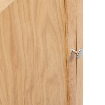 Corner Cabinet 59x45x80 cm Solid Oak Wood - OLBRIT