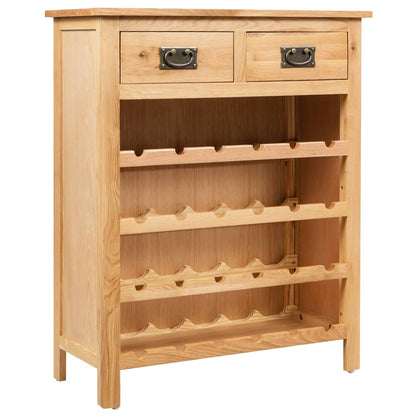 Wine Cabinet 72x32x90 cm Solid Oak Wood - OLBRIT