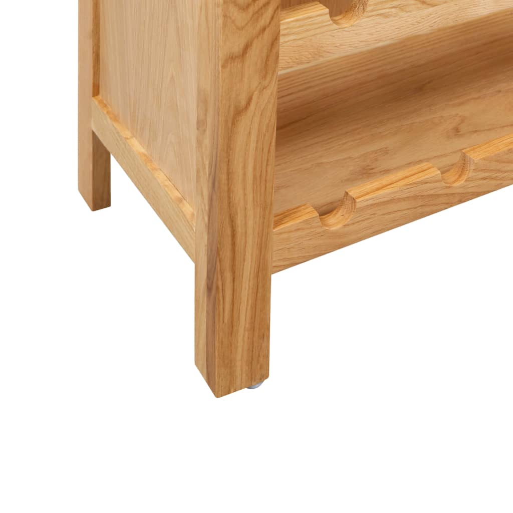 Wine Cabinet 72x32x90 cm Solid Oak Wood - OLBRIT