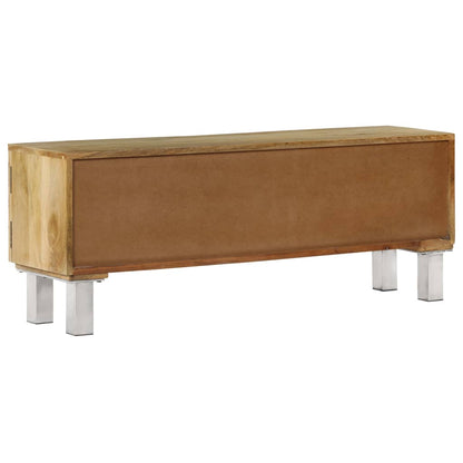 TV Cabinet Solid Mango Wood 118x30x45 cm - OLBRIT