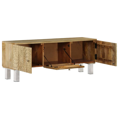 TV Cabinet Solid Mango Wood 118x30x45 cm - OLBRIT