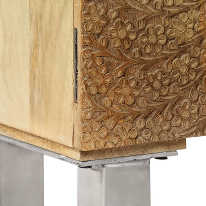 TV Cabinet Solid Mango Wood 118x30x45 cm - OLBRIT