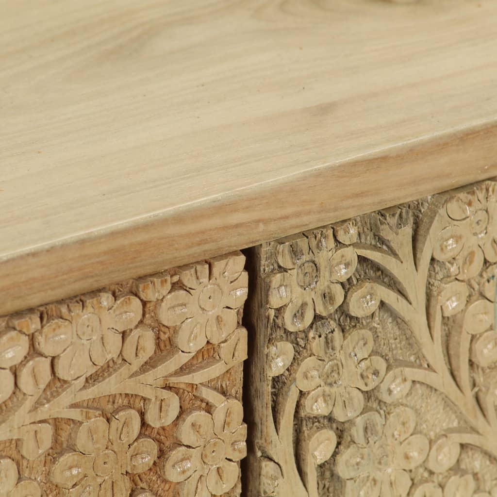 TV Cabinet Solid Mango Wood 118x30x45 cm - OLBRIT