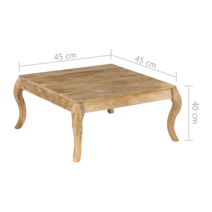 vidaXL End Table 45x45x40 cm Solid Mango Wood - OLBRIT