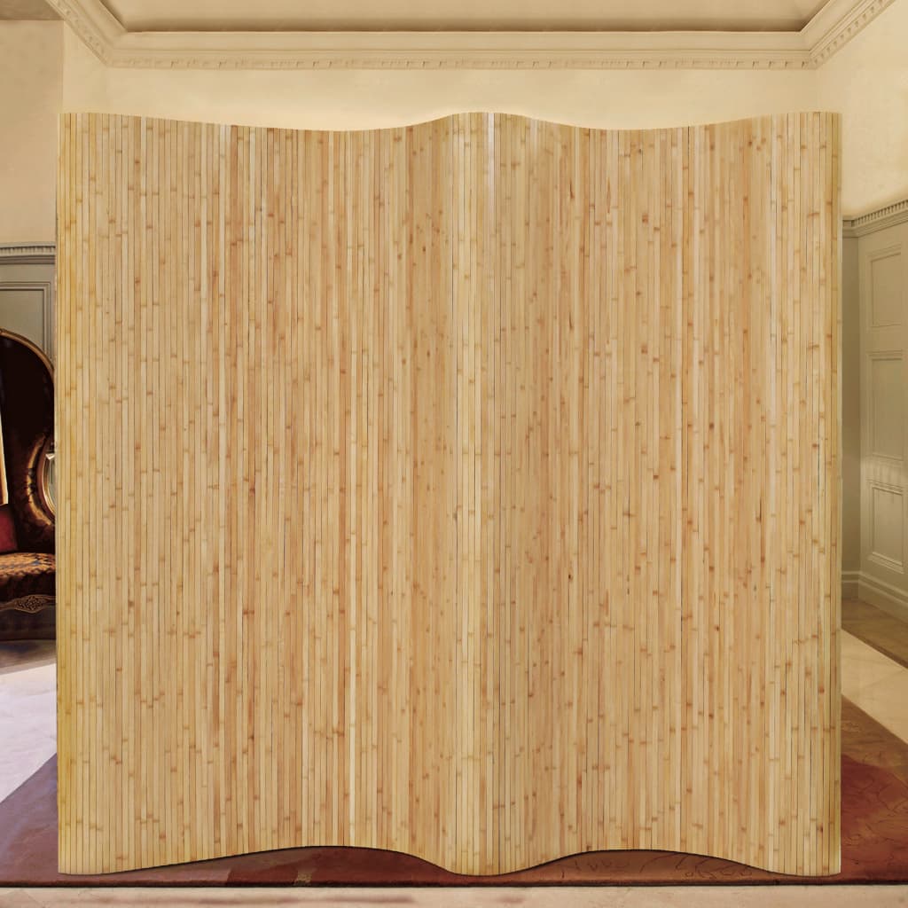 Room Divider Bamboo 250x165 cm Natural - OLBRIT