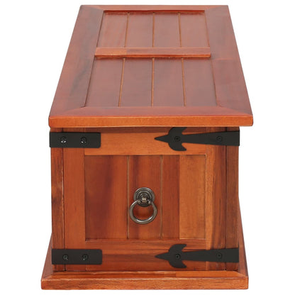 Storage Chest 60x25x22 cm Solid Acacia Wood - OLBRIT