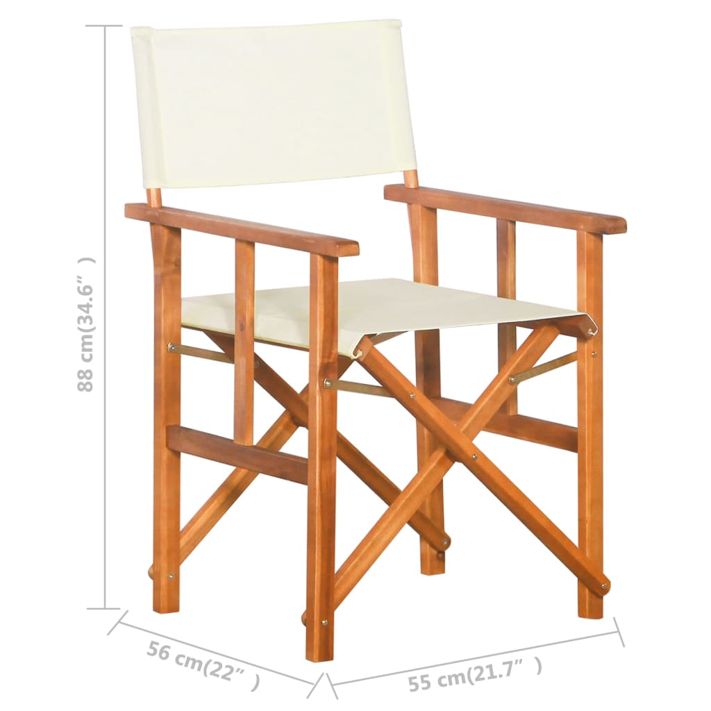 Director's Chair Solid Acacia Wood - OLBRIT