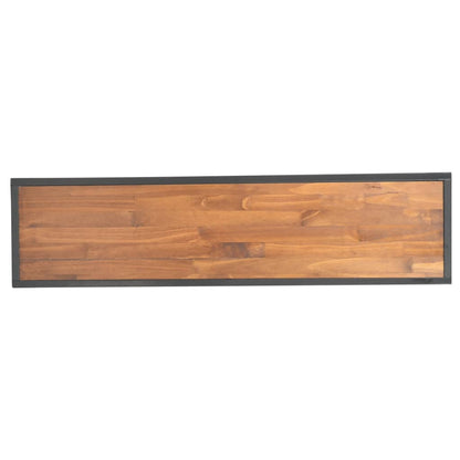 TV Cabinet with 2 Drawers 120x30x40 cm Solid Pine Wood - OLBRIT