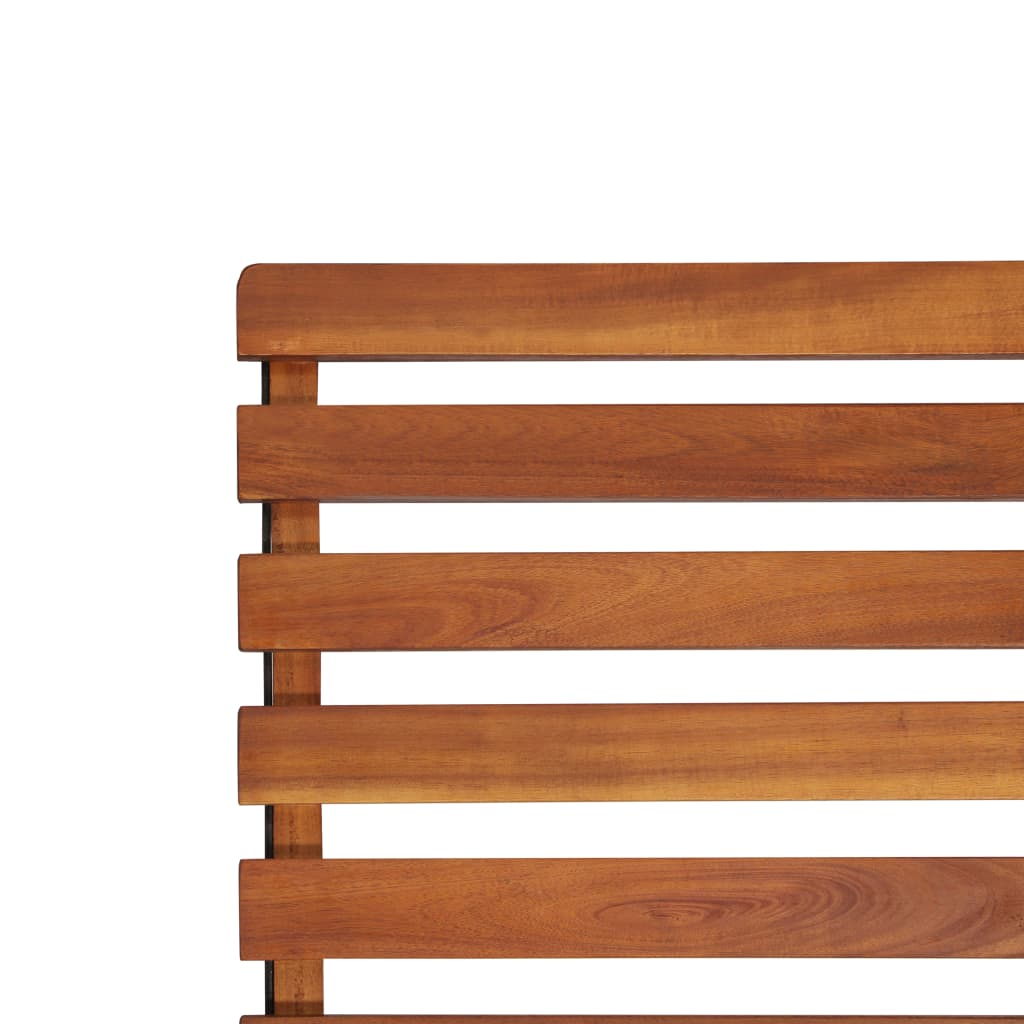 Outdoor Deck Chair Solid Acacia Wood - OLBRIT