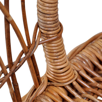 Outdoor Chairs 2 pcs Natural Rattan Brown - OLBRIT