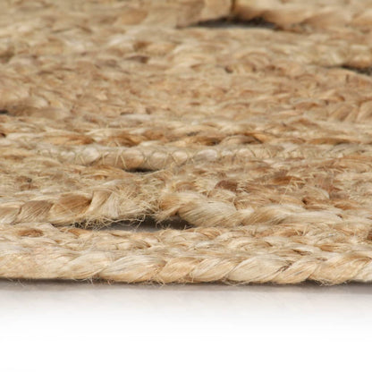 Handmade Rug Braided Jute 120 cm - OLBRIT