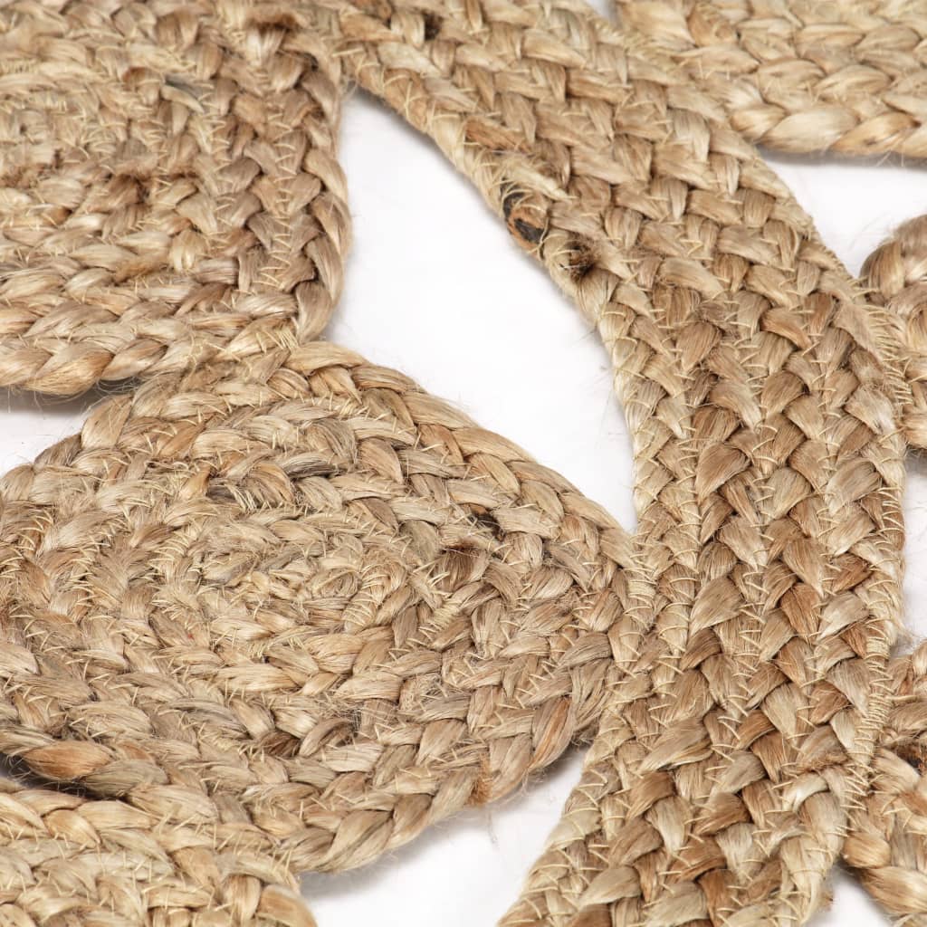 Handmade Rug Braided Jute 120 cm - OLBRIT